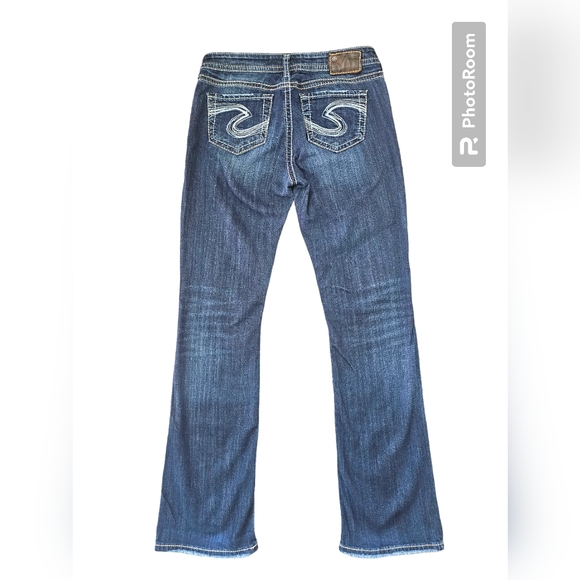 Silver Jeans Natsuki Bootcut Dark Denim Blue Jeans Womens Size W29 X L33 - Picture 4 of 4